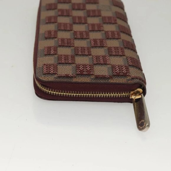 LOUIS VUITTON Damie Payette Zippy Wallet Long Wallet Red - Picture 5 of 14